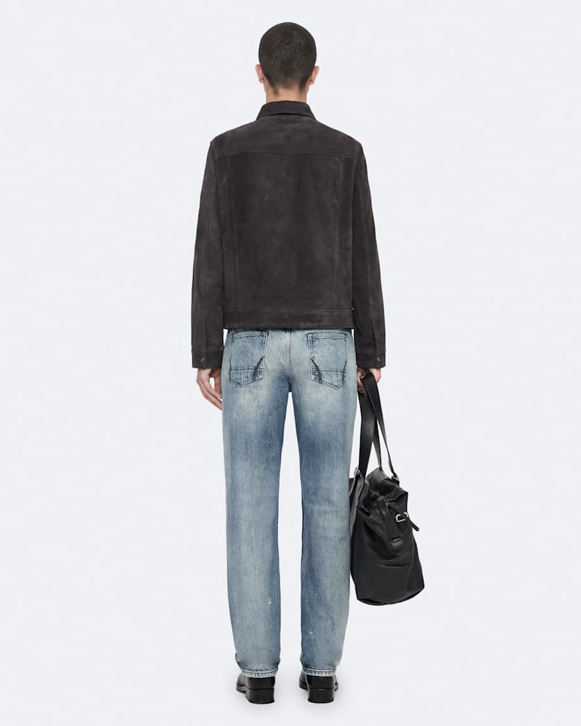 Rhone Suede Jacket ANTHRACITE GREY | ALLSAINTS US